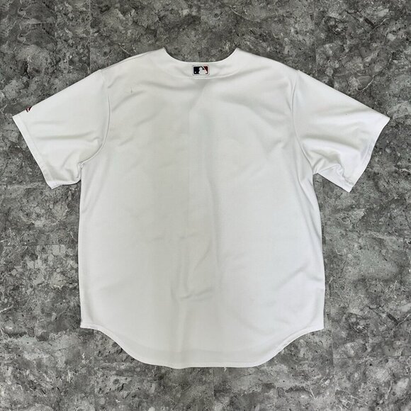 St. Louis Cardinals Majestic Cool Base Jersey Men's Size XL White Red - Picture 2 of 6
